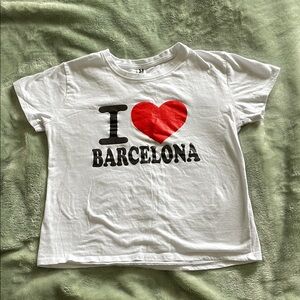 I ❤️ Barcelona Kids White T-Shirt